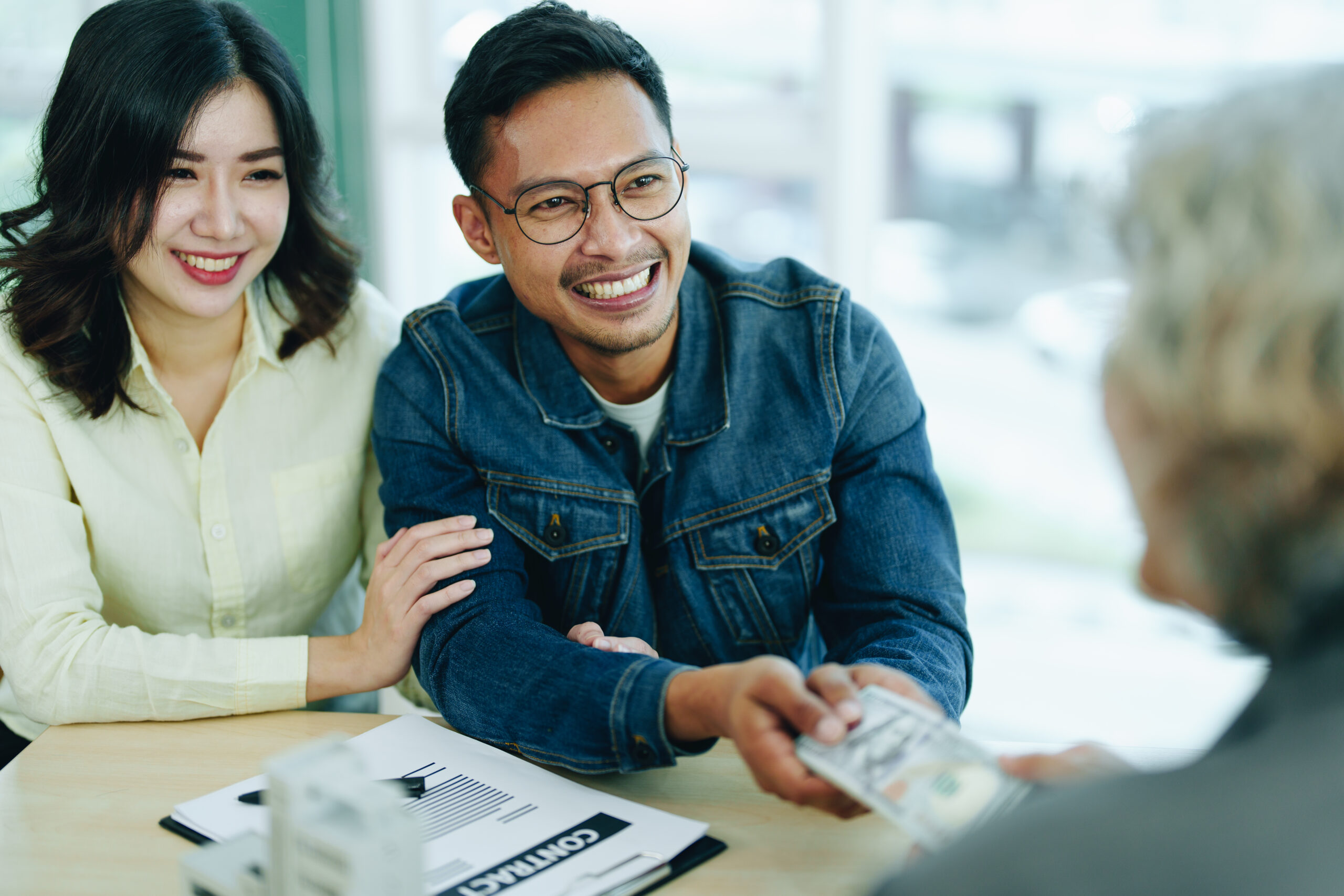 The bank’s credit officer released the loan after a male busines